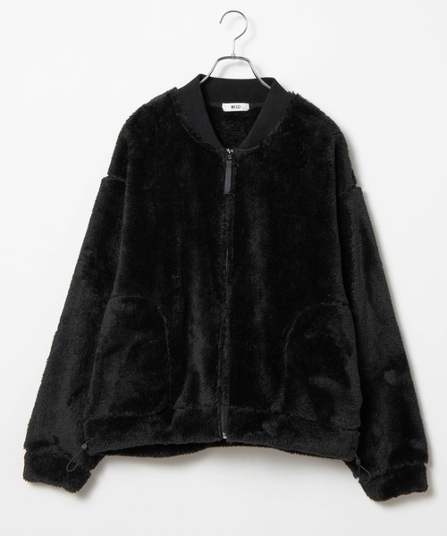 WEGO（ウィゴー）の「WEGO/シャギーボアフリースMA-1（ブルゾン・メンズ・ブラック/ワイン/ライトベージュ・SMALL/MEDIUM/LARGE）」の18枚目の写真