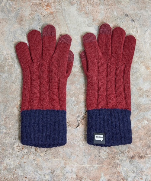 EVOLG エヴォログ：MINOS タスマニアウール ニットグローブ メンズ