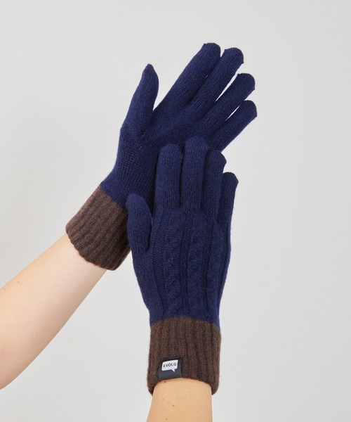 EVOLG エヴォログ：MINOS タスマニアウール ニットグローブ メンズ