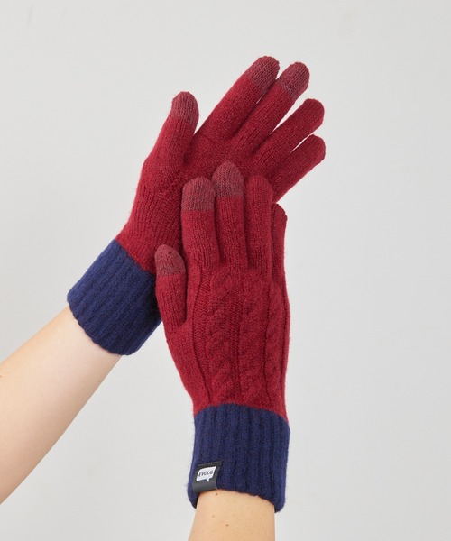 EVOLG エヴォログ：MINOS タスマニアウール ニットグローブ メンズ