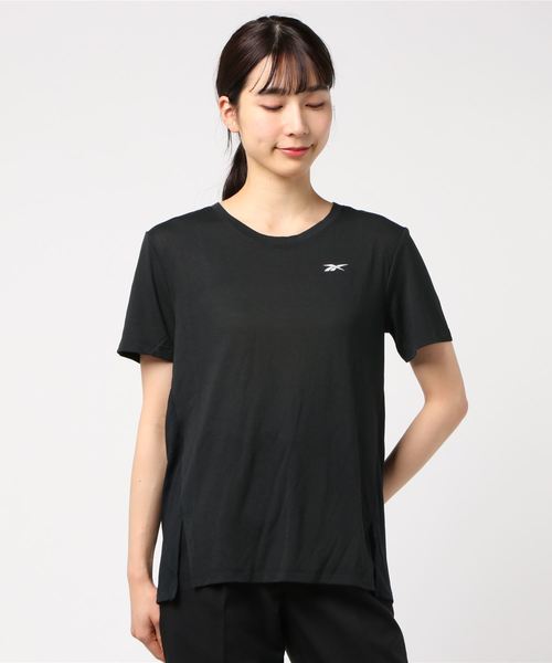 Reebok(リーボック)の「ワークアウト レディ スプレミアム Tシャツ / Workout Ready Supremium Tee(Tシャツ/カットソー・レディース・ブラック/ブルー・SMALL/MEDIUM/LARGE/X-LARGE/XX-LARGE/XX-SMALL/X-SMALL)」の2枚目の写真