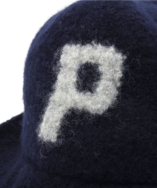 BEAMS BOY(ビームスボーイ)の「Cableami×BEAMS BOY / 圧縮ウール ロゴハット(ハット・レディース・グレー/ネイビー・ONE SIZE)」の5枚目の写真