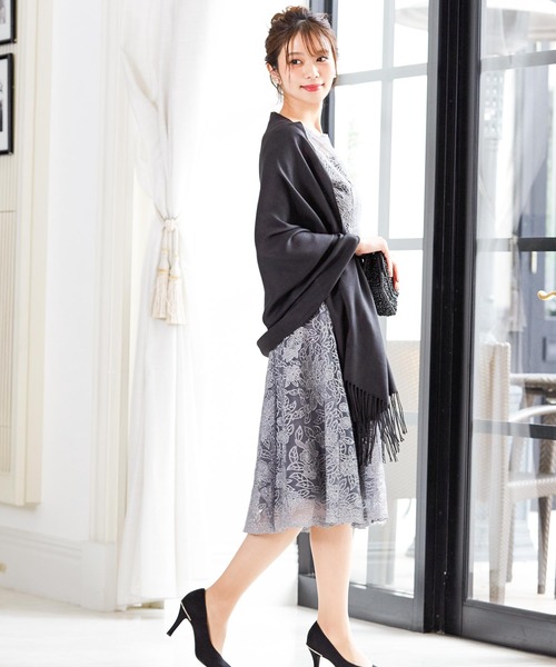 Fashion Letter（ファッションレター）の「カシミヤタッチ結婚式ストール（ストール/ショール・レディース・ブラック/ベージュ/オフホワイト・フリー）」の11枚目の写真