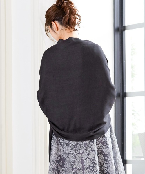 Fashion Letter（ファッションレター）の「カシミヤタッチ結婚式ストール（ストール/ショール・レディース・ブラック/ベージュ/オフホワイト・フリー）」の12枚目の写真