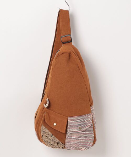 チャイハネ(チャイハネ)の「【チャイハネ】ネパールナチュラルワンショルダーリュック(バックパック/リュック・メンズ・ホワイト/ネイビー/カーキ/イエロー/キャメル・FREE)」の5枚目の写真