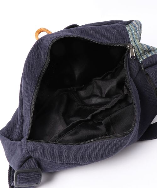 チャイハネ(チャイハネ)の「【チャイハネ】ネパールナチュラルワンショルダーリュック(バックパック/リュック・メンズ・ホワイト/ネイビー/カーキ/イエロー/キャメル・FREE)」の15枚目の写真