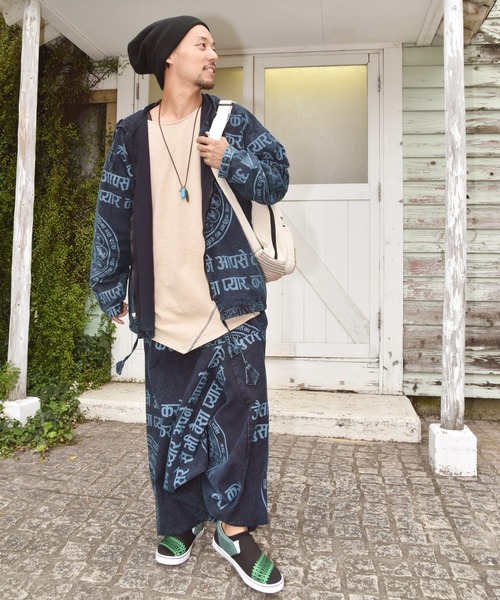 チャイハネ(チャイハネ)の「【チャイハネ】ネパールナチュラルワンショルダーリュック(バックパック/リュック・メンズ・ホワイト/ネイビー/カーキ/イエロー/キャメル・FREE)」の8枚目の写真