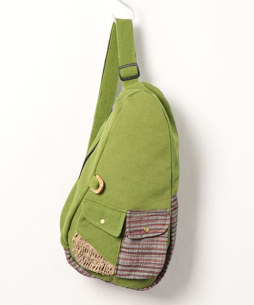 チャイハネ(チャイハネ)の「【チャイハネ】ネパールナチュラルワンショルダーリュック(バックパック/リュック・メンズ・ホワイト/ネイビー/カーキ/イエロー/キャメル・FREE)」の17枚目の写真