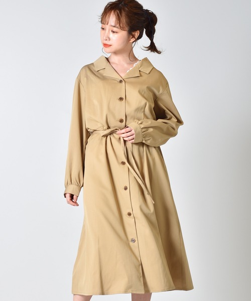 Ems Excite エムズエキサイト の 開襟シャツワンピース シャツワンピース Wear
