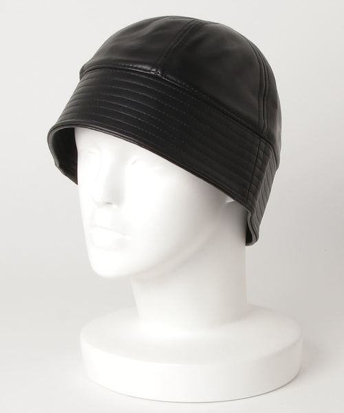 美品 キジマタカユキ COW LEATHER SAILOR HAT 牛革 KIJIMA TAKAYUKI 【値下げ】KIJIMA COW LEATHER SAILOR HAT