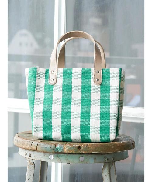 AMERICAN HOLIC（アメリカンホリック）の「ギンガムチェック機能付きトートバッグ　＊〇（トートバッグ・レディース・ブラック/ベージュ/グリーン・FREE）」の10枚目の写真