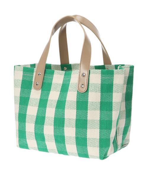 AMERICAN HOLIC（アメリカンホリック）の「ギンガムチェック機能付きトートバッグ　＊〇（トートバッグ・レディース・ブラック/ベージュ/グリーン・FREE）」の19枚目の写真