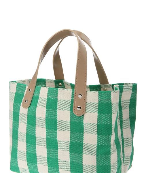 AMERICAN HOLIC（アメリカンホリック）の「ギンガムチェック機能付きトートバッグ　＊〇（トートバッグ・レディース・ブラック/ベージュ/グリーン・FREE）」の21枚目の写真