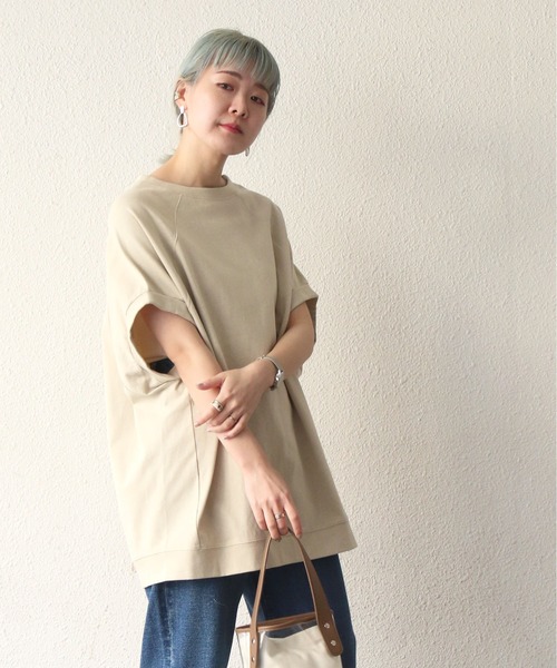 notch.(ノッチ)の「ラグランTシャツ(Tシャツ/カットソー・レディース・オリーブ/ライトグレー/ブラック/オフホワイト・M)」の3枚目の写真