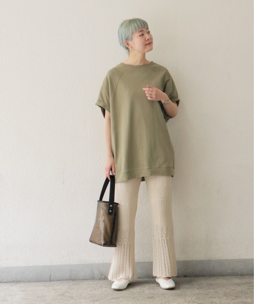 notch.(ノッチ)の「ラグランTシャツ(Tシャツ/カットソー・レディース・オリーブ/ライトグレー/ブラック/オフホワイト・M)」の5枚目の写真