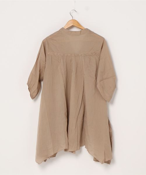 rovtski（ロフトスキー）の「ﾌﾚｱｵｰﾊﾞｰｼｬﾂ913803NO02（シャツ/ブラウス・レディース・ブルー/グリーン/ブラック/ライトグレー/チャコールグレー/ベージュ/ネイビー・FREE）」の8枚目の写真