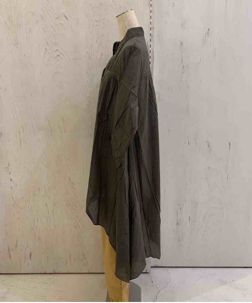rovtski（ロフトスキー）の「ﾌﾚｱｵｰﾊﾞｰｼｬﾂ913803NO02（シャツ/ブラウス・レディース・ブルー/グリーン/ブラック/ライトグレー/チャコールグレー/ベージュ/ネイビー・FREE）」の10枚目の写真