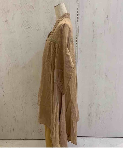 rovtski（ロフトスキー）の「ﾌﾚｱｵｰﾊﾞｰｼｬﾂ913803NO02（シャツ/ブラウス・レディース・ブルー/グリーン/ブラック/ライトグレー/チャコールグレー/ベージュ/ネイビー・FREE）」の18枚目の写真