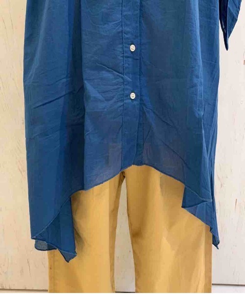 rovtski（ロフトスキー）の「ﾌﾚｱｵｰﾊﾞｰｼｬﾂ913803NO02（シャツ/ブラウス・レディース・ブルー/グリーン/ブラック/ライトグレー/チャコールグレー/ベージュ/ネイビー・FREE）」の22枚目の写真