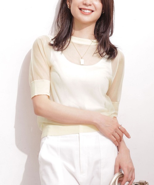 セール ショートスリーブニット ニット セーター Nano Universe ナノユニバース のファッション通販 Zozotown セール ショートスリーブニット ニット セーター Nano Universe ナノユニバース のファッション通販 Zozotown