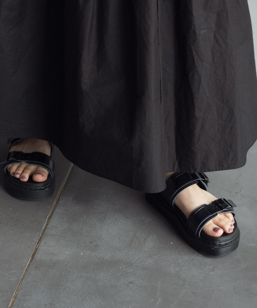 Aunt Marie's（アントマリーズ）の「AUNT MARIE'S メタルバックルベルトサンダル（サンダル・レディース・ブラック・LARGE/MEDIUM/SMALL）」の5枚目の写真