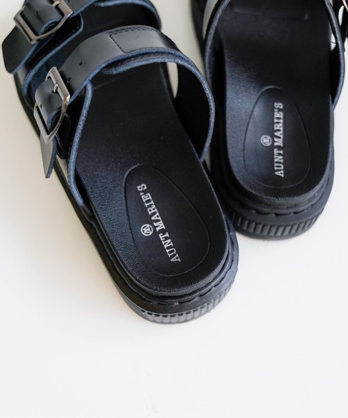 Aunt Marie's（アントマリーズ）の「AUNT MARIE'S メタルバックルベルトサンダル（サンダル・レディース・ブラック・LARGE/MEDIUM/SMALL）」の11枚目の写真