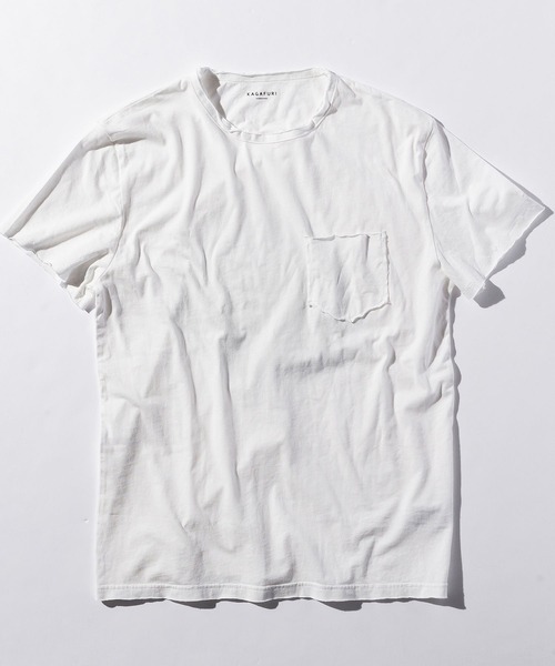 KAGAFURI KAMAKURA(カガフリカマクラ)の「山田結美コラボレーション KAGAFURI KAMAKURA(カガフリ カマクラ)青海波Tシャツ(Tシャツ/カットソー・メンズ・ホワイト・S/M/L)」の6枚目の写真