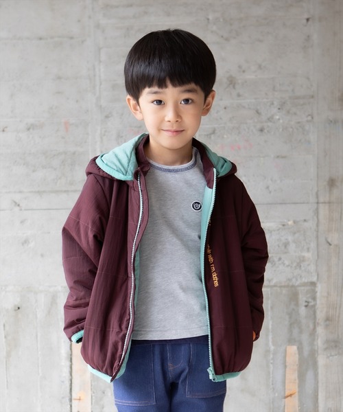 RAGMART(ラグマート)の「サーモライトブルゾン(ブルゾン・キッズ・ブラウン/ピンク/ブルー・80cm/90cm/95cm)」の2枚目の写真
