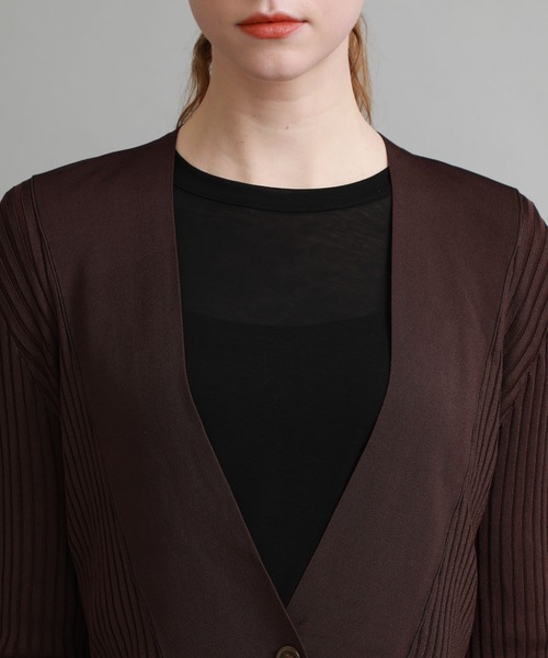 RITO（リト）の「【Rito(リト)】トリプルボタンカーディガン（カーディガン/ボレロ・レディース・ブラウン・36）」の4枚目の写真