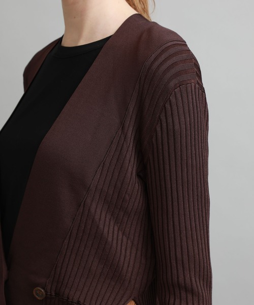 RITO（リト）の「【Rito(リト)】トリプルボタンカーディガン（カーディガン/ボレロ・レディース・ブラウン・36）」の5枚目の写真