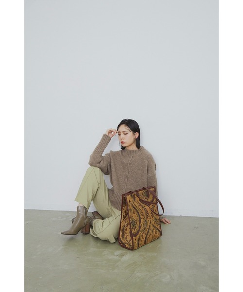 Aunt Marie's（アントマリーズ）の「【A4対応】パイピングジャガードトート/AUNT MARIE'S（トートバッグ・レディース・ブラック/ベージュ/ブラウン・FREE）」の20枚目の写真