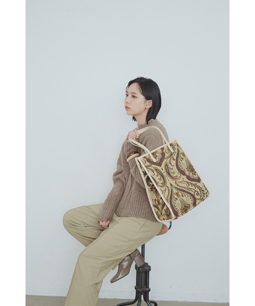 セール】【A4対応】パイピングジャガードトート/AUNT MARIE'S（トート