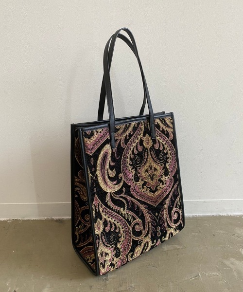 Aunt Marie's（アントマリーズ）の「【A4対応】パイピングジャガードトート/AUNT MARIE'S（トートバッグ・レディース・ブラック/ベージュ/ブラウン・FREE）」の12枚目の写真