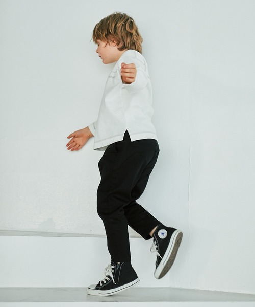 CONVERSE(コンバース)の「【CONVERSE/コンバース】配色ステッチ長袖Tシャツ(Tシャツ/カットソー・キッズ・ブラック/アイボリー・120cm/110cm/130cm/100cm/140cm)」の19枚目の写真