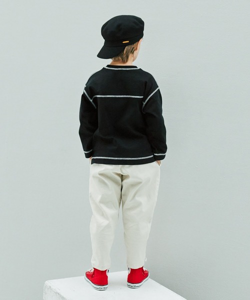 CONVERSE(コンバース)の「【CONVERSE/コンバース】配色ステッチ長袖Tシャツ(Tシャツ/カットソー・キッズ・ブラック/アイボリー・120cm/110cm/130cm/100cm/140cm)」の20枚目の写真