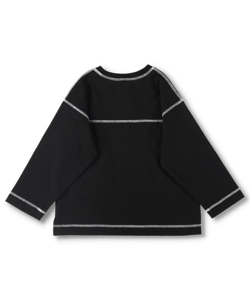 CONVERSE(コンバース)の「【CONVERSE/コンバース】配色ステッチ長袖Tシャツ(Tシャツ/カットソー・キッズ・ブラック/アイボリー・120cm/110cm/130cm/100cm/140cm)」の9枚目の写真