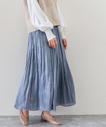 シャイニーギャザースカート