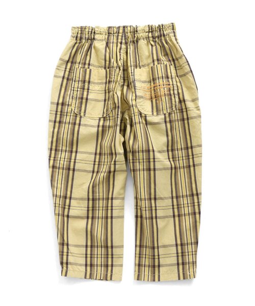 BREEZE（ブリーズ）の「/ガーメントダイチェックパンツ 10分丈（その他パンツ・キッズ・パープル/イエロー・110/120/100/90/130/140/80）」の4枚目の写真