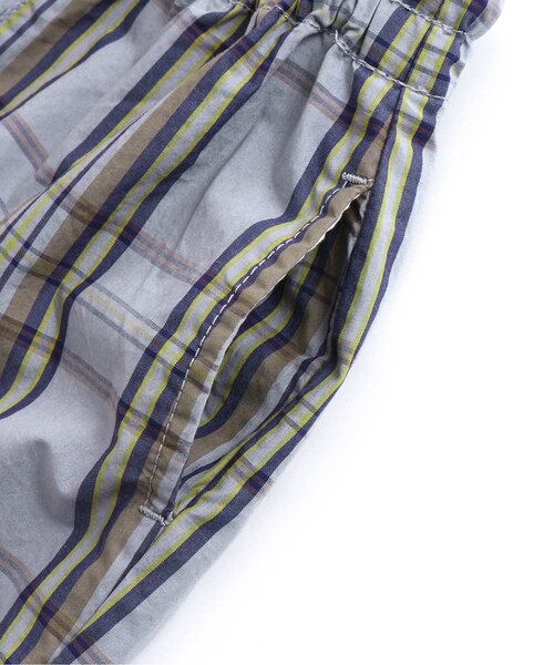 BREEZE（ブリーズ）の「/ガーメントダイチェックパンツ 10分丈（その他パンツ・キッズ・パープル/イエロー・110/120/100/90/130/140/80）」の7枚目の写真