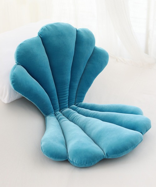 貝殻型ホワイトクッション Amazon.co.jp: 貝殻型クッション リアル シェル 貝殻の形