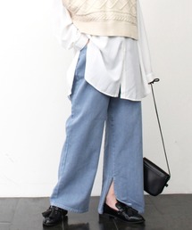 STYLEBLOCK（スタイルブロック）の「デニムピグメント加工ストレートパンツ（デニムパンツ）」