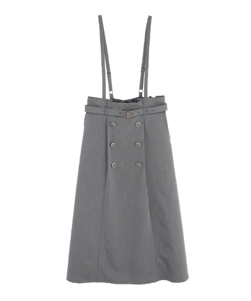 axes femme（アクシーズファム）の「サスペンダー付スカート（スカート