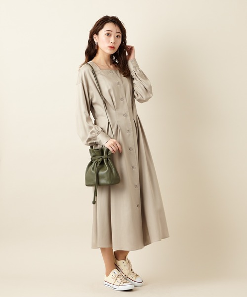 ワンピース Aimer エメ のワンピース スクエアネックウエストタックワンピース 0324 5 を購入できます Aimer スクエアネックウエストタックワンピース ワンピース Aimer エメ のファッション