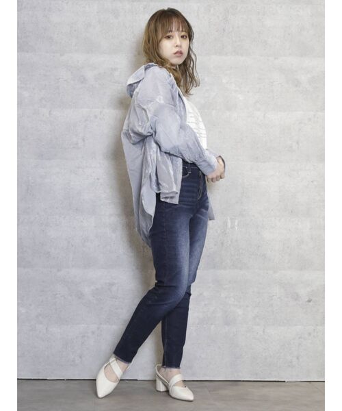 dazzlin（ダズリン）の「ベーシックハイウエストスキニーパンツ（デニムパンツ・レディース・ブルー/インディゴブルー・SMALL/MEDIUM/LARGE）」の9枚目の写真