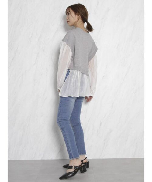 dazzlin（ダズリン）の「ベーシックハイウエストスキニーパンツ（デニムパンツ・レディース・ブルー/インディゴブルー・SMALL/MEDIUM/LARGE）」の15枚目の写真