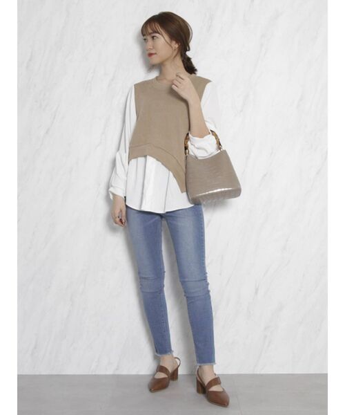 dazzlin（ダズリン）の「ベーシックハイウエストスキニーパンツ（デニムパンツ・レディース・ブルー/インディゴブルー・SMALL/MEDIUM/LARGE）」の16枚目の写真