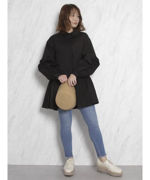 dazzlin（ダズリン）の「ベーシックハイウエストスキニーパンツ（デニムパンツ・レディース・ブルー/インディゴブルー・SMALL/MEDIUM/LARGE）」の18枚目の写真