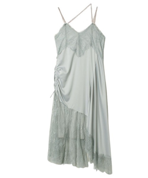 EIMY ISTOIRE(エイミーイストワール)の「チェーンストラップランダムレースワンピース(ワンピース・レディース・ブラック/サックスブルー/アイボリー/ピンクベージュ・FREE)」の16枚目の写真