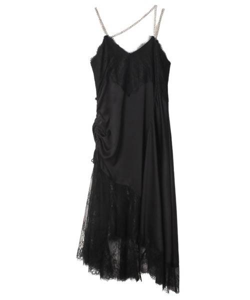 EIMY ISTOIRE(エイミーイストワール)の「チェーンストラップランダムレースワンピース(ワンピース・レディース・ブラック/サックスブルー/アイボリー/ピンクベージュ・FREE)」の19枚目の写真