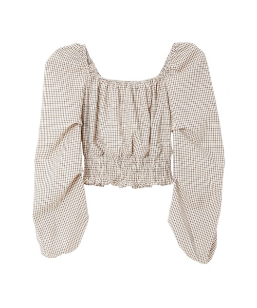 fifth calin（フィフスカラン）の「ボリュームスリーブチェックブラウス（シャツ/ブラウス・レディース・レッド/アイボリー・MEDIUM）」の11枚目の写真